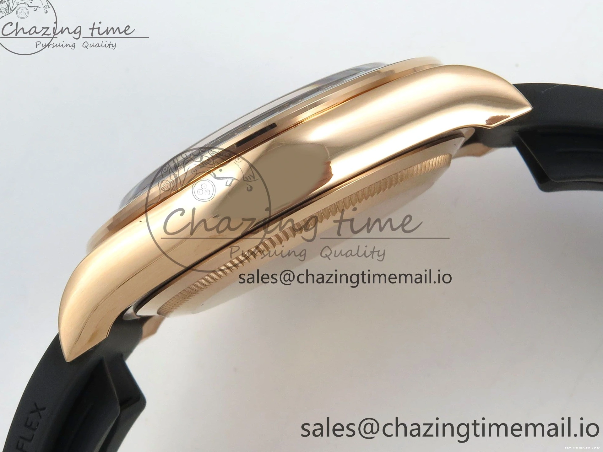 AAA Replica Watches 126515 Best VSF Black 114 (Weighted) 1:1 V2 Dial Oysterflex RG EasyCare Strap on Daytona Edition VS4131 0113